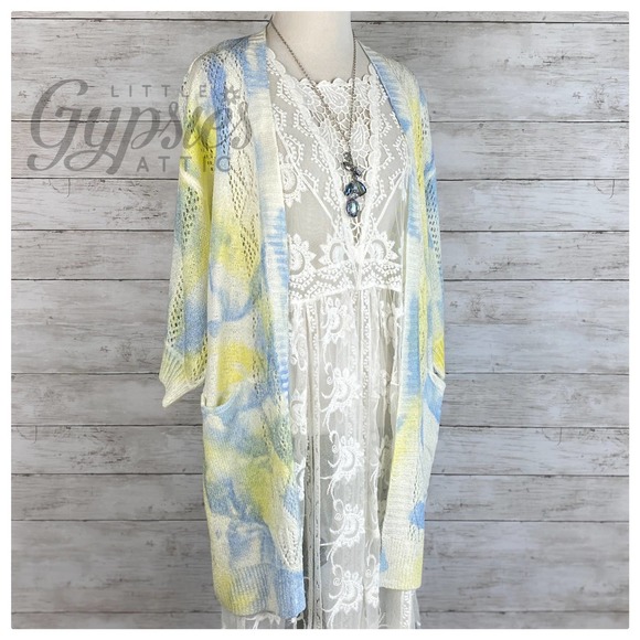 POL Splash of Color Knit Kimono - Picture 9 of 16